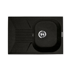 Изображение товара Кухонная мойка Lava L2 черный металлик из искусственного гранита 695х495 мм