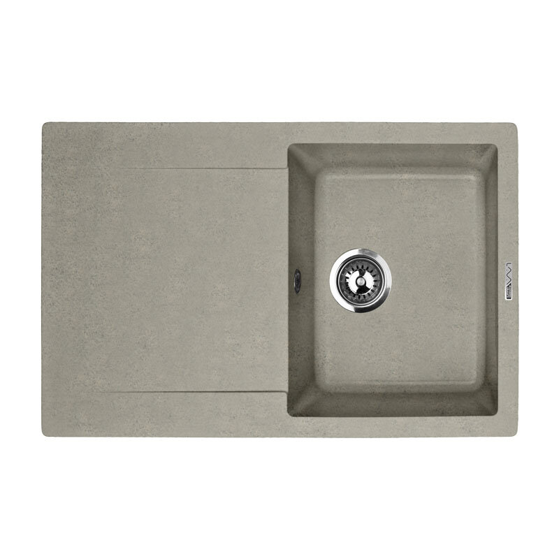 Изображение товара Кухонная мойка Lava L4.SCA из искусственного камня серый 775х495 мм