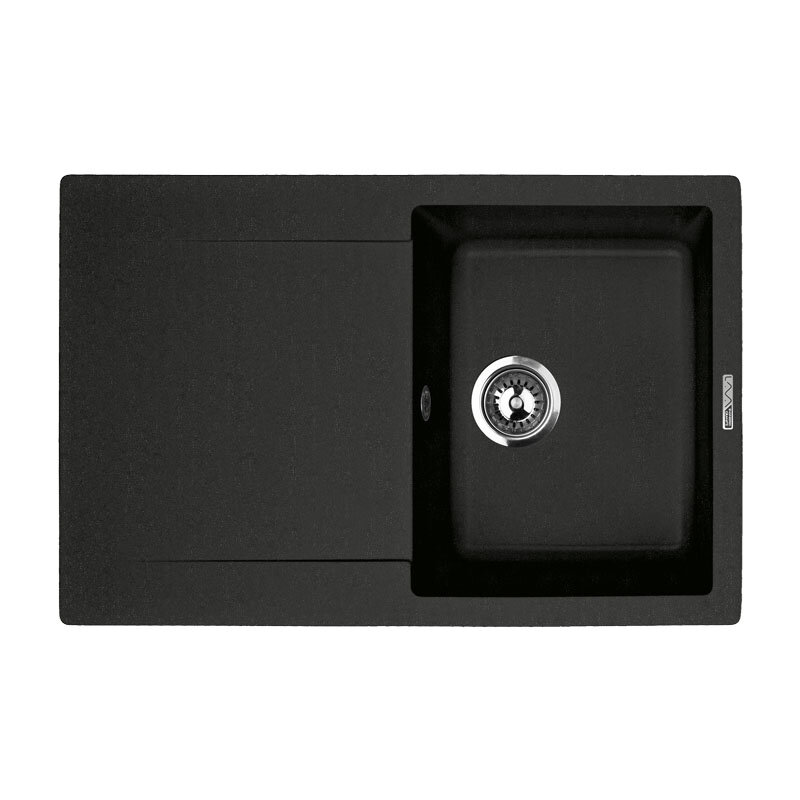 Изображение товара Кухонная мойка Lava L4.BAS из искусственного камня чёрный матовый, 775x495 мм