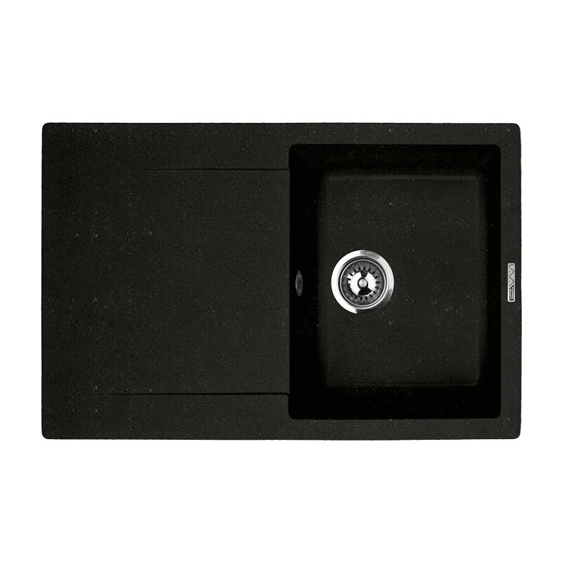 Изображение товара Кухонная мойка Lava L4 из искусственного камня 775х495 мм черная матовая