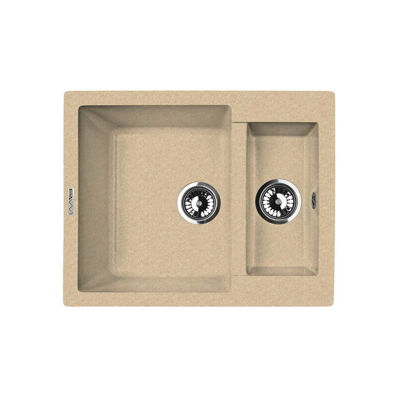 Изображение товара Кухонная мойка Lava D1.DUN, цвет DUNE светлый беж Изображение товара Кухонная мойка Lava D1.DUN, цвет DUNE светлый беж