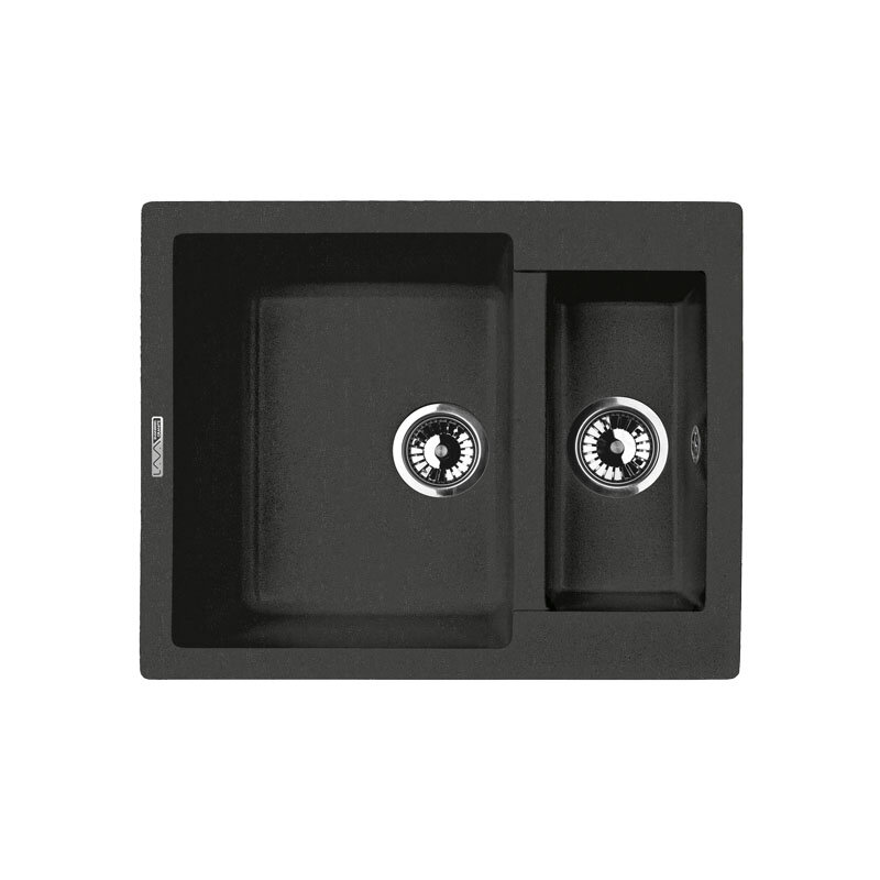 Изображение товара Кухонная мойка Lava D1.BAS чёрный BASALT 600х490 мм искусственный камень