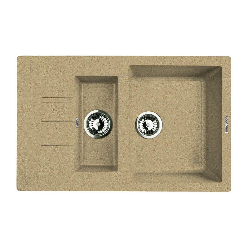 Изображение товара Кухонная мойка из гранита Lava D2.SAH Sahara бежевый 775х495 мм