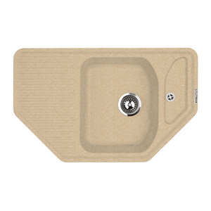 Изображение товара Кухонная мойка Lava A1.DUN светлый беж из искусственного гранита