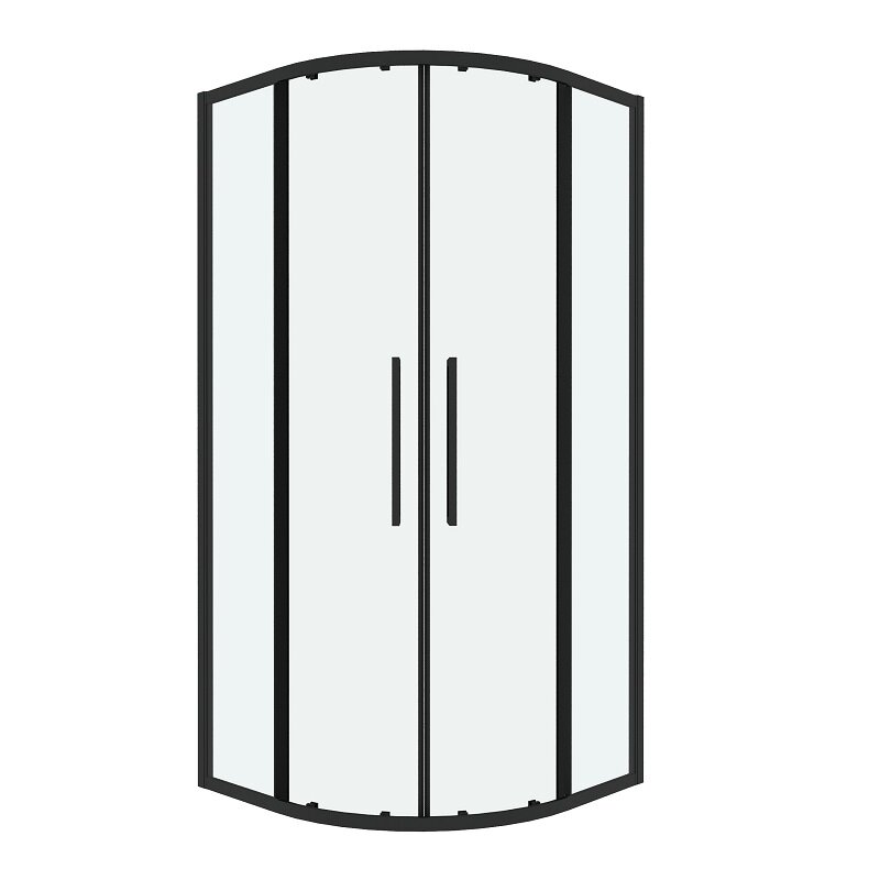 Изображение товара Душевой уголок Grossman Cosmo 100х100 см черный матовый стекло прозрачное Германия