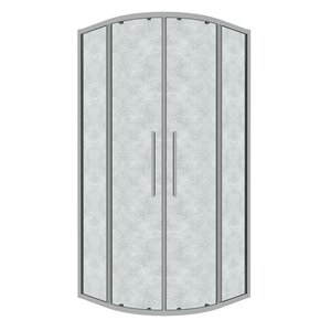 Изображение товара Душевой уголок Grossman Cosmo 301.K33.02.9090.10.02, 90 х 90 см, стекло шиншилла, профиль хром