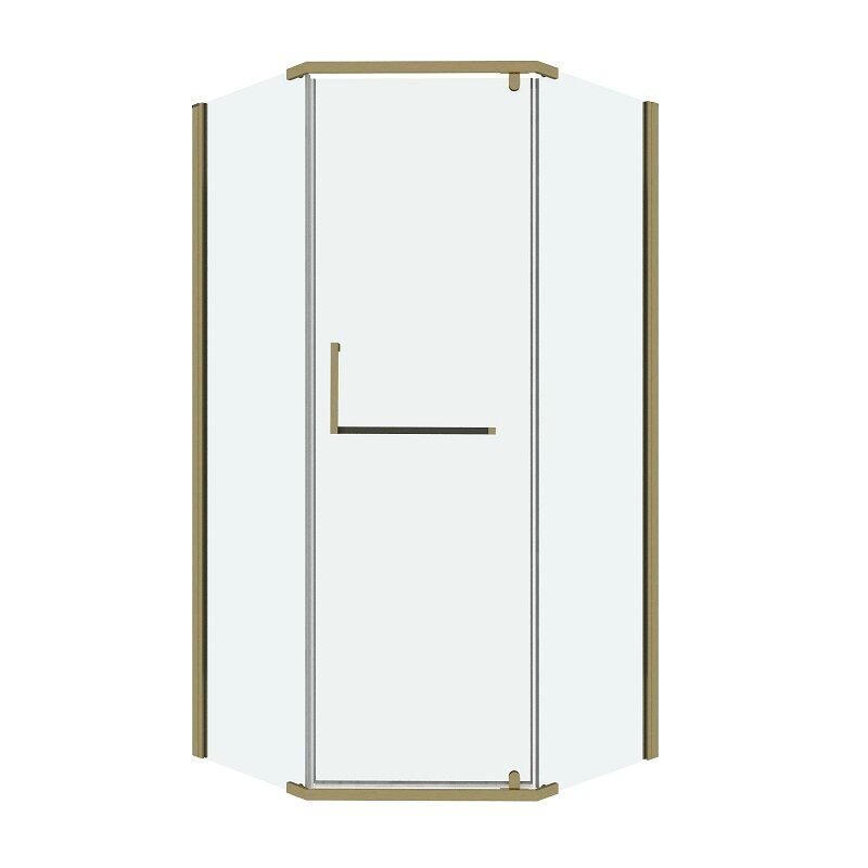 Изображение товара Душевой уголок Grossman Pragma 302.K33.03.1010.32.00 100x100 см стекло прозрачное профиль золото