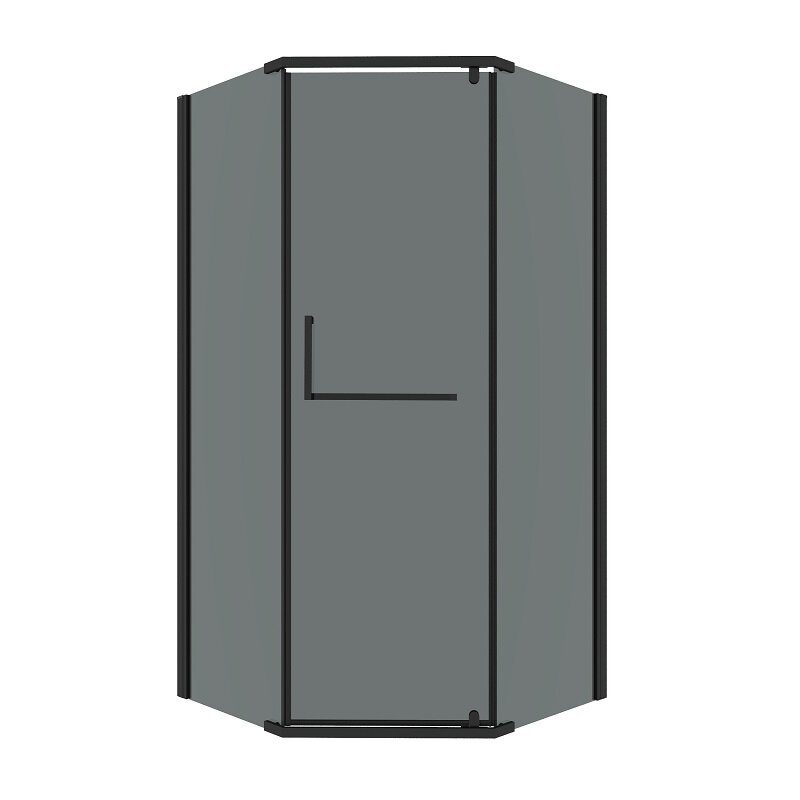 Изображение товара Душевой уголок Grossman Pragma 90x90 стекло тонированное черный матовый Германия