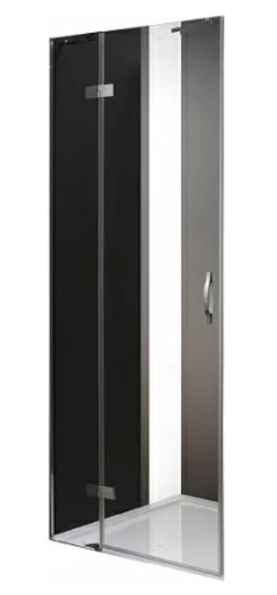 Изображение товара Душевая дверь Cezares Bergamo-W-60/30-C-Cr-L 90 см стекло прозрачное хром профиль