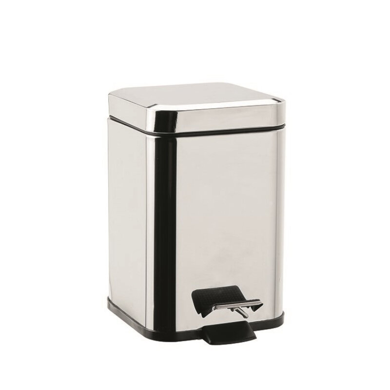 Изображение товара Мусорное ведро Colombo Black&White B9210.CR, 3 л., цвет хром
