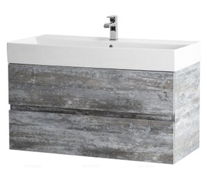 Изображение товара Тумба под раковину Cezares Molveno 46-80-2C-SO-LG, 80 см, подвесная, legno grigio