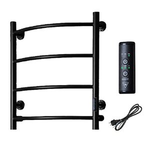Изображение товара Полотенцесушитель электрический Тругор Пэк сп 5 60 х 40 черный ВГП, ширина 40 см, высота 60 см, Пэксп5/6040черныйВГП, диммер справа, цвет черный