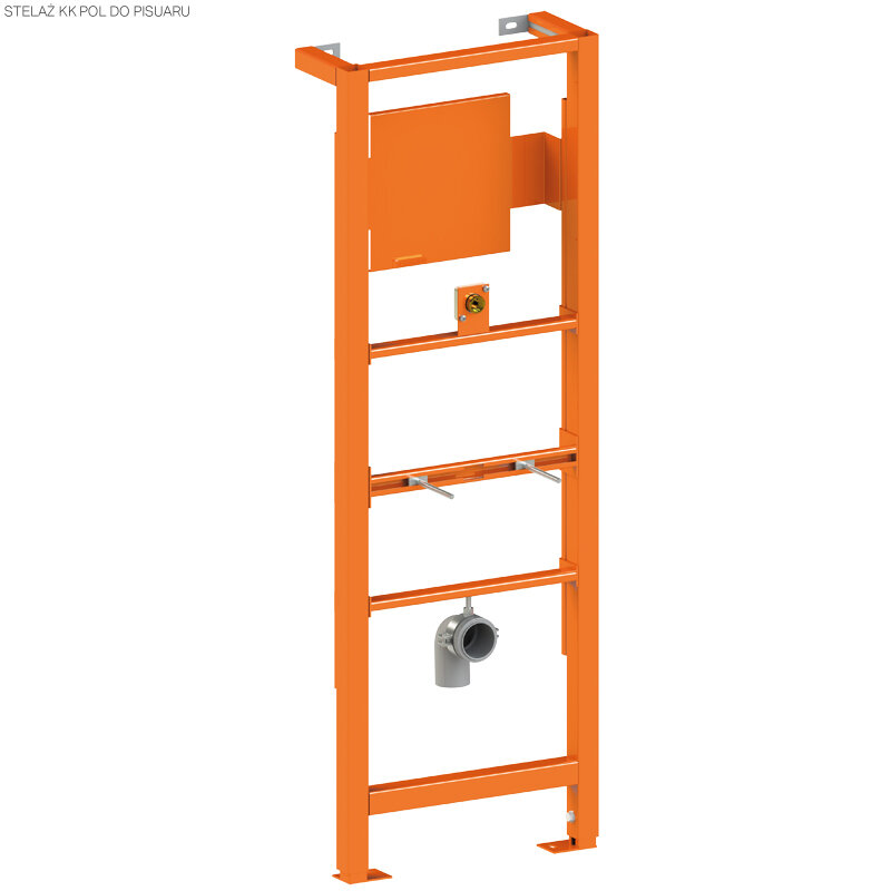 Изображение товара Инсталляция для писсуара KKPol Out Of Collection 112x41x23.5 см оранжевая