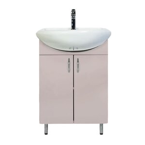 Изображение товара Тумба с раковиной Orange Роса Ro-50TUL+RA, 50 см, напольная, цвет латте