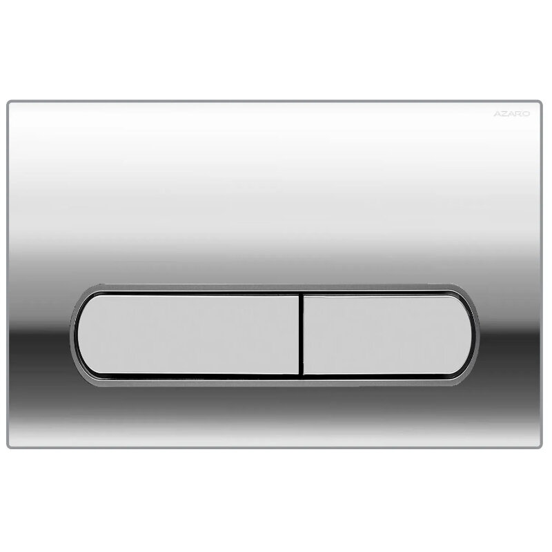 Изображение товара Клавиша смыва Azario New AZ-004.02 механическая хром 16x24 см