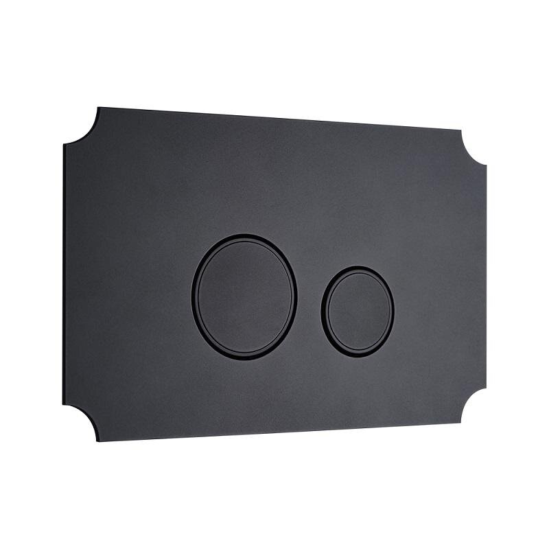 Изображение товара Клавиша смыва KKPol Aquafiori Vintage 350/AFV/075-00-00, механическая, черный матовый