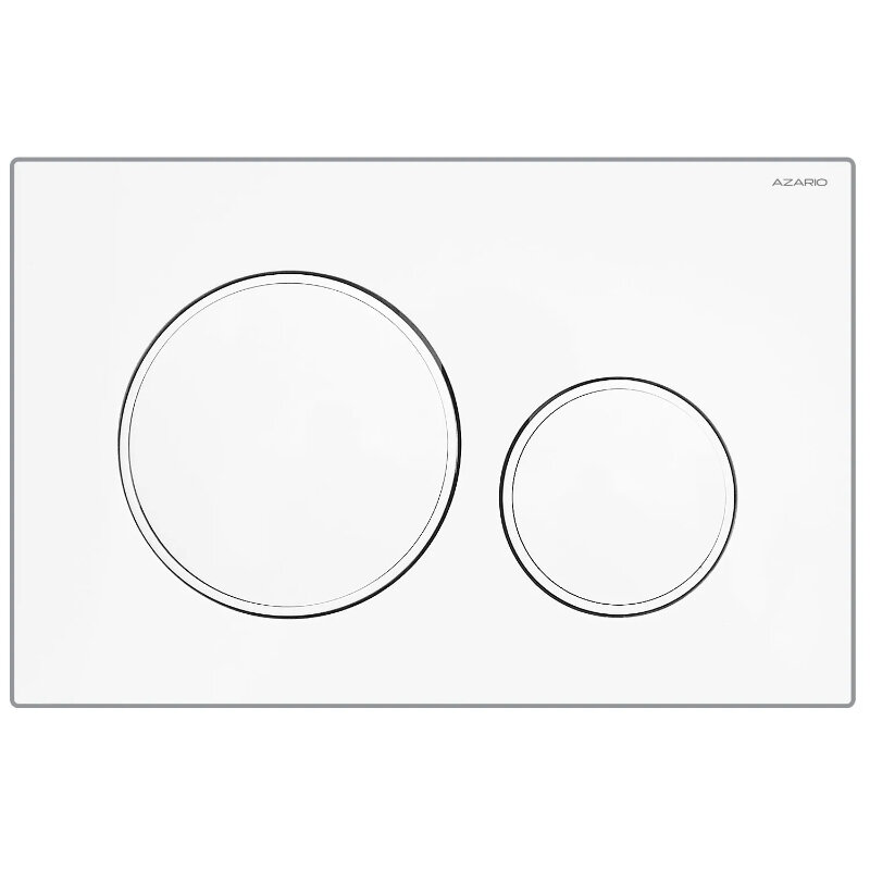 Изображение товара Клавиша смыва Azario New AZ-017.01 механическая белая настенная