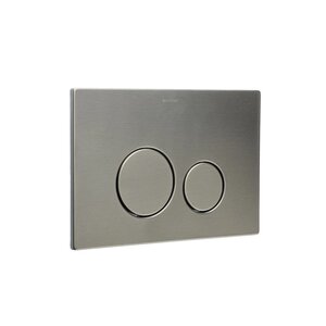 Изображение товара Клавиша смыва Boheme 649-GM из нержавеющей стали вороненая сталь автоматическая и механическая