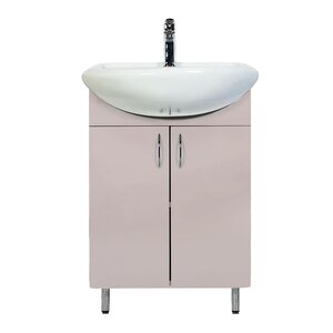 Изображение товара Тумба с раковиной Orange Роса Ro-45TUL+RA, 45 см, напольная, цвет латте