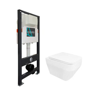 Изображение товара Комплект инсталляция Azario AZ-501A с безободковым унитазом AZ-0062, белый