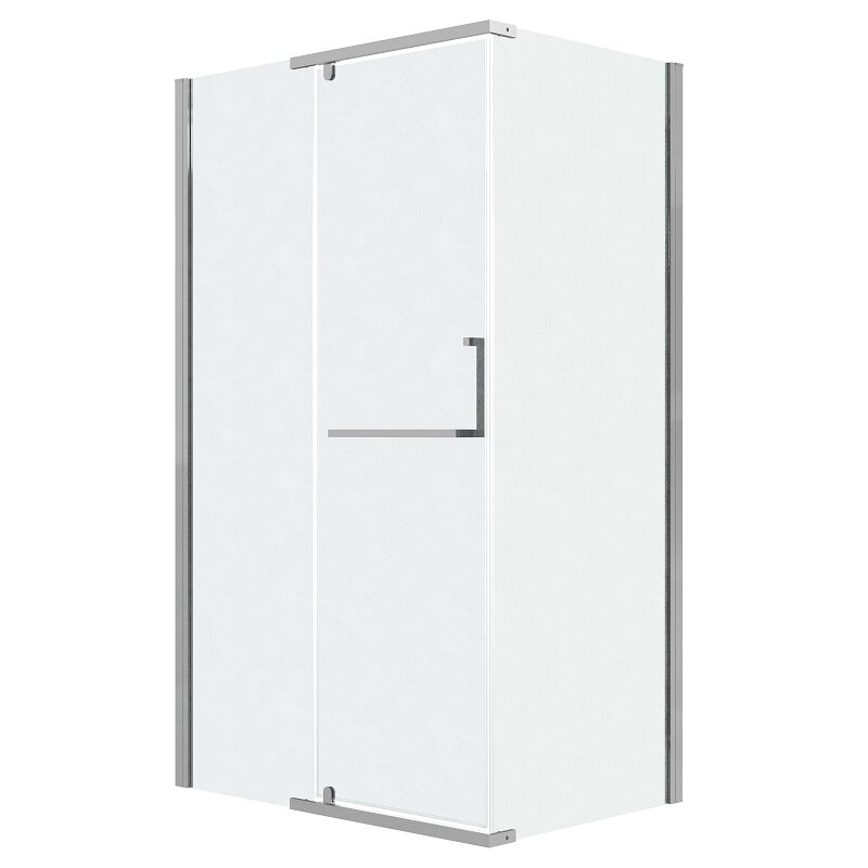 Изображение товара Душевой уголок Grossman Pragma 110x80 см с прозрачным стеклом шиншилла и хромированным профилем