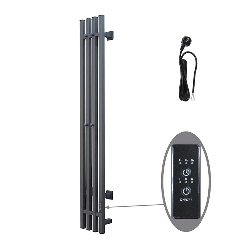 Изображение товара Электрический полотенцесушитель Тругор Пэк сп Вектор кв 4 120.15 графит