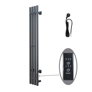 Изображение товара Полотенцесушитель электрический Тругор Пэк сп Вектор кв 4 120.15 графит ВГП, ширина 20 см, высота 120 см, ПэкспВекторкв412015грВГП, диммер справа, цвет графит