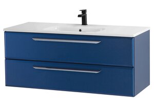 Изображение товара Подвесная тумба под раковину Cezares Eco-Cer-1200-2C-SO-SPF-P 117 см синяя из МДФ