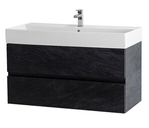 Изображение товара Тумба под раковину Cezares Molveno 46-80-2C-SO-NR, 80 см, подвесная, nero