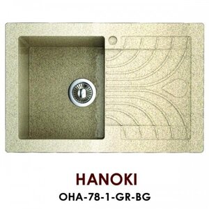 Изображение товара Мойка Omoikiri Hanoki OHA-78-1-GR-BG, бежевый