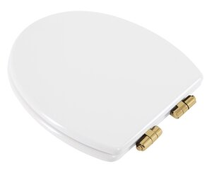 Изображение товара Крышка-сиденье для унитаза Cezares Primo CZR-T-166M-S-G микролифт золото белый