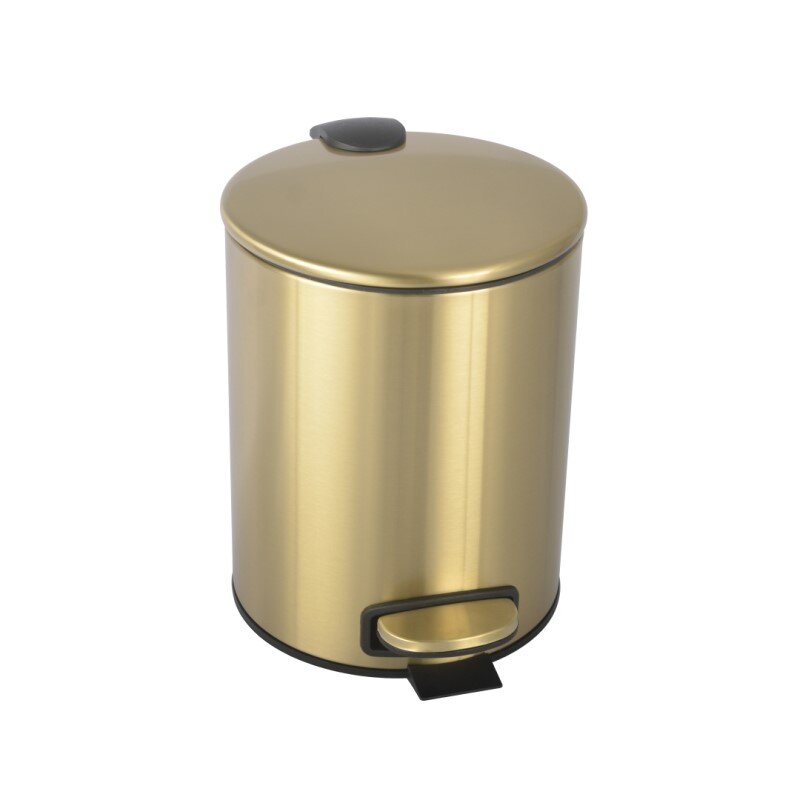 Изображение товара Ведро для мусора Boheme Uno 10426-MG золото матовое вращающееся на педали Изображение товара Ведро для мусора Boheme Uno 10426-MG золото матовое вращающееся на педали