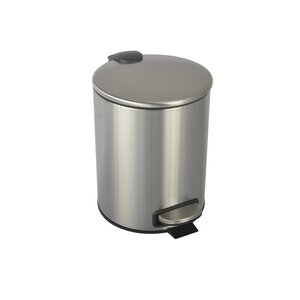 Изображение товара Ведро для мусора Boheme Uno 10426-NB никель брашированный, 25x25x28 см