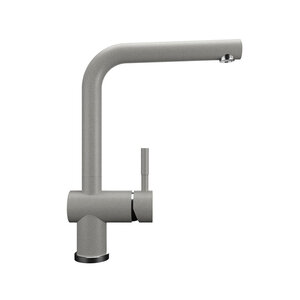 Изображение товара Смеситель для кухонной мойки Ulgran U-022-310, серый цвет, округлая форма