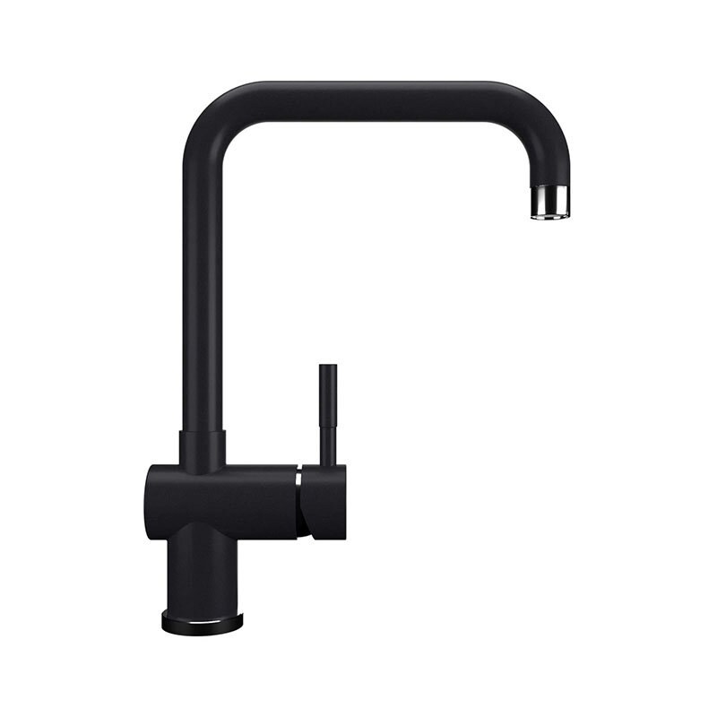 Изображение товара Смеситель для кухонной мойки Ulgran Quartz UQ-023-08 черный матовый с поворотным изливом