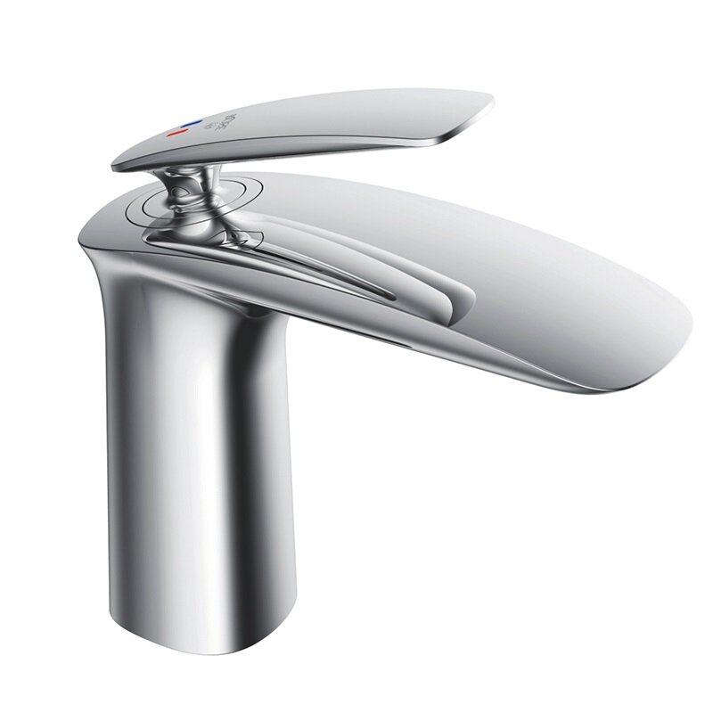 Изображение товара Смеситель для раковины Rose R1101 хром глянцевый с механизмом 5 лет гарантии