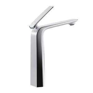 Изображение товара Смеситель для раковины Rose R1311F белый/хром с рычажным управлением