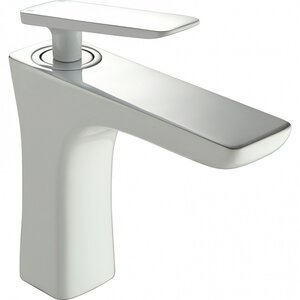 Изображение товара Смеситель для раковины Rose R1601F, белый/хром