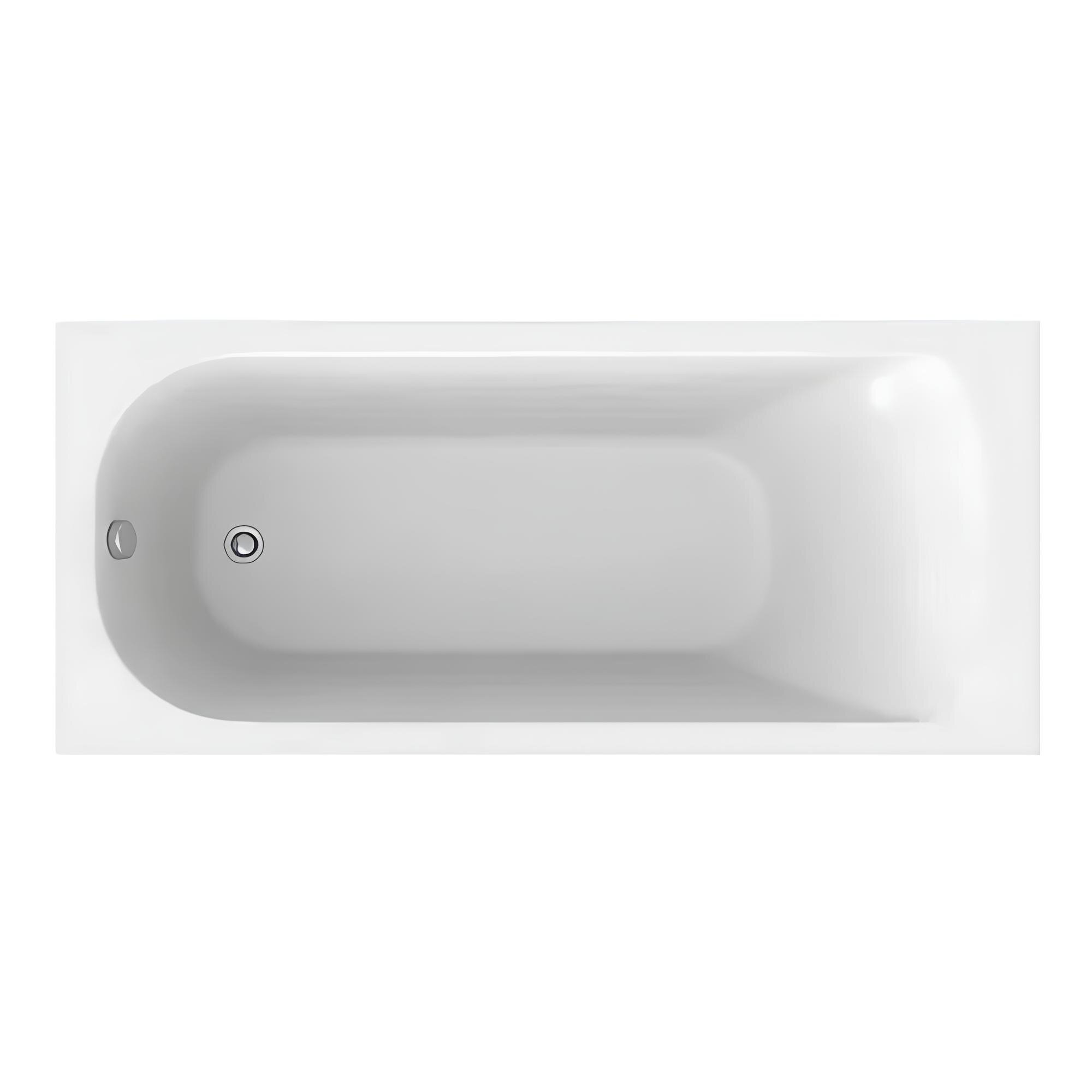 Изображение товара Акриловая ванна Alba Spa Sansara 170x75 см белая прямоугольная