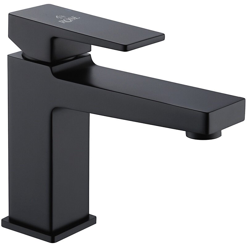 Изображение товара Смеситель для раковины Rose R2801H черный с однорычажным управлением и керамическим картриджем