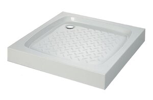 Изображение товара Душевой поддон Cezares Tray-S-A-80-13-W квадратный 80х80 см искусственный мрамор белый