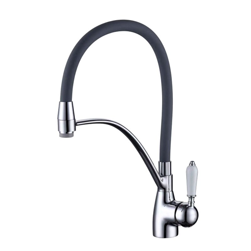 Изображение товара Смеситель Rose R153 для кухонной мойки с гибким изливом, хром