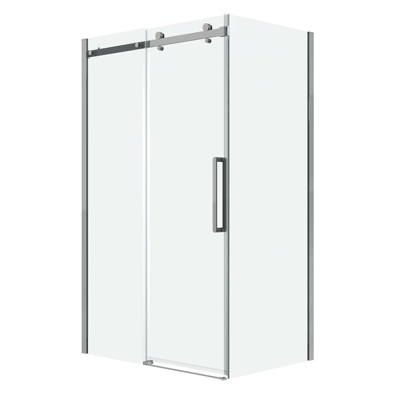 Изображение товара Душевой уголок Grossman Classic 110x80 см с прозрачным стеклом и хром-профилем