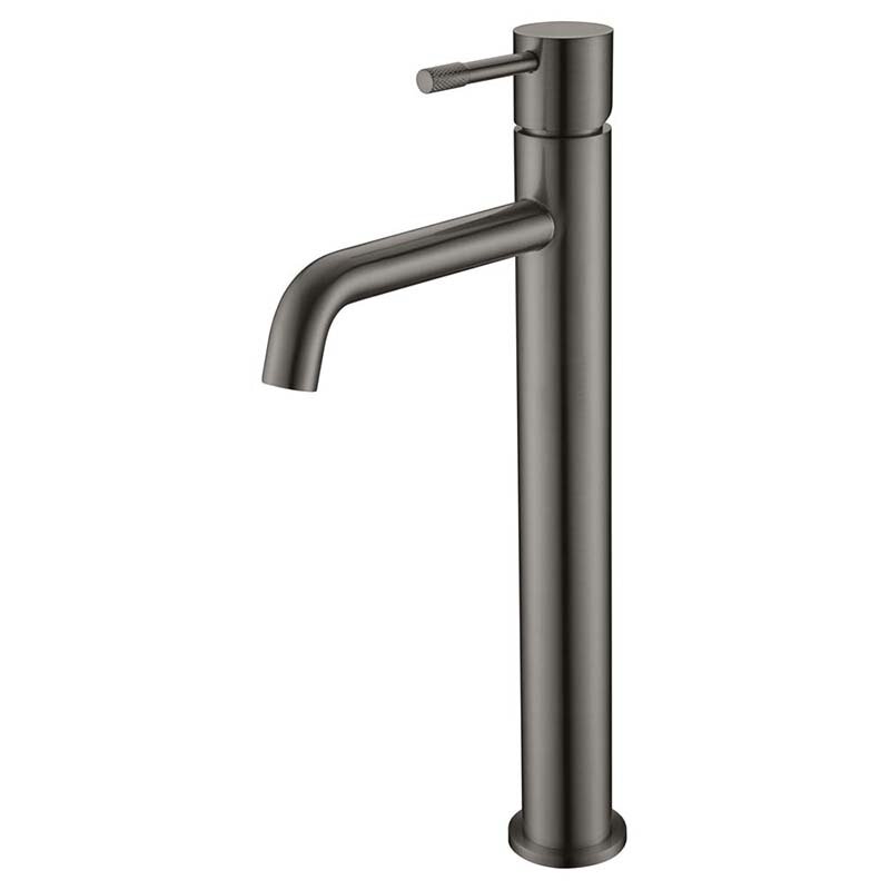 Изображение товара Смеситель Boheme Uno для раковины, высокий, вороненая сталь, gunmetal, 462-GM