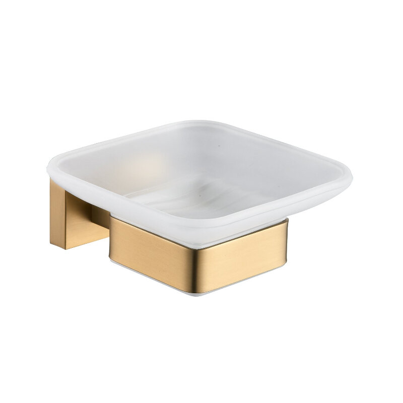 Изображение товара Мыльница Shevanik SG5603G с настенным креплением золотой сатин