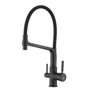 Изображение товара Смеситель для кухонной мойки Rose R658H, с подключением к фильтру, черный