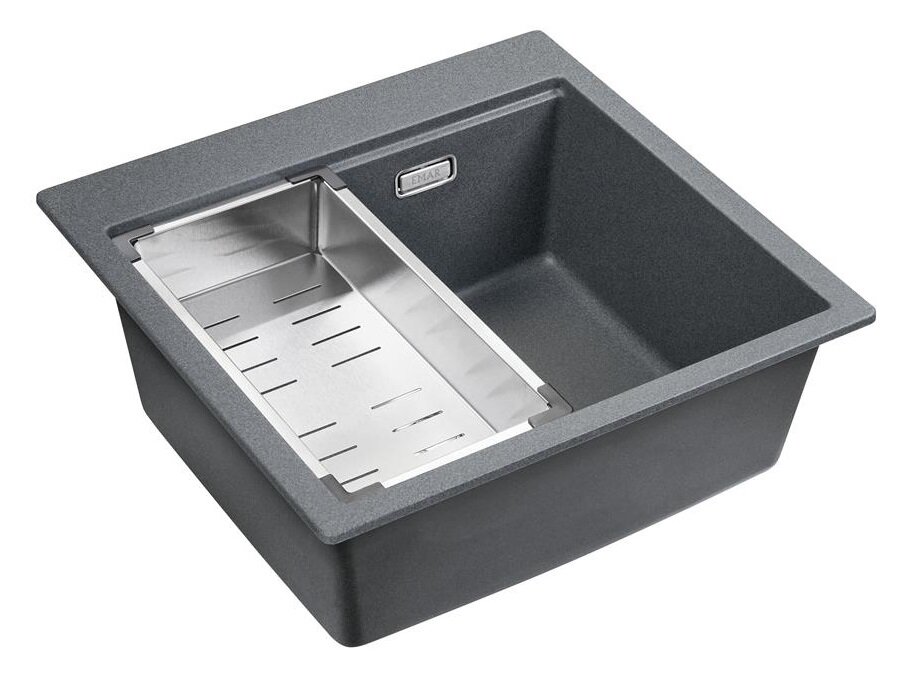 Изображение товара Кухонная мойка Emar Quartz EMQ-1520.Q антрацит 52 см искусственный камень Изображение товара Кухонная мойка Emar Quartz EMQ-1520.Q антрацит 52 см искусственный камень