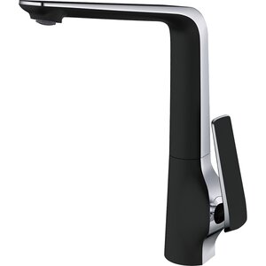 Изображение товара Смеситель для кухонной мойки Rose R1313H, черный/хром