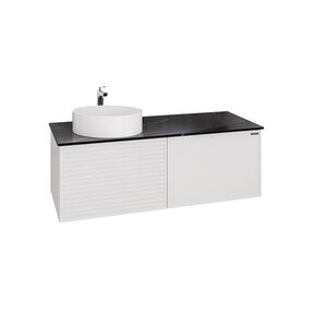 Изображение товара Тумба Comforty Геленджик 00-00018707, 120 см, с раковиной 9110, цвет белый матовый