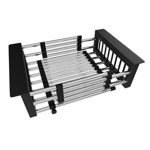 Изображение товара Коландер для сушки посуды на мойку Ulgran, цвет сталь